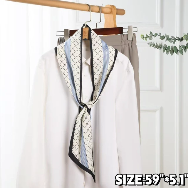 Alt view image 2 of 6 - Hexchasty Satin Head Hair Scarf Silky Neck Scarves for Women Purse Scarf