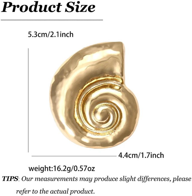 Alt view image 6 of 7 - Brooch Pin Rhinestone Gifts For Women Round Spiral Accessory