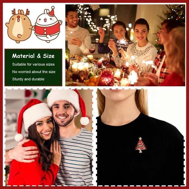 Alt view image 5 of 7 - Christmas Tree Holiday Brooch Pin For Women, Holiday Outfits Jewelry, Gift Exchanges, Statement Accessory, Daily Wear