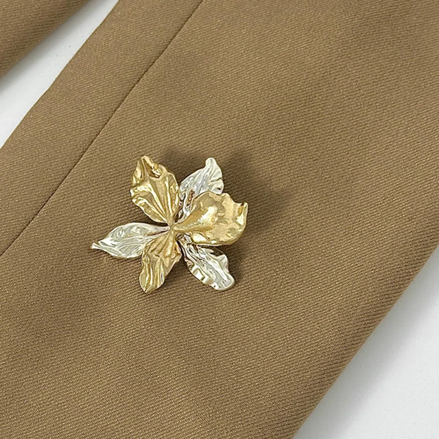 Alt view image 5 of 7 - Brooch Pin For Women, Silver Tone Flower Valentine Heart Brooch Pin For Women, Gift Baskets Jewelry, Date Night, Everyday Outfit Accent
