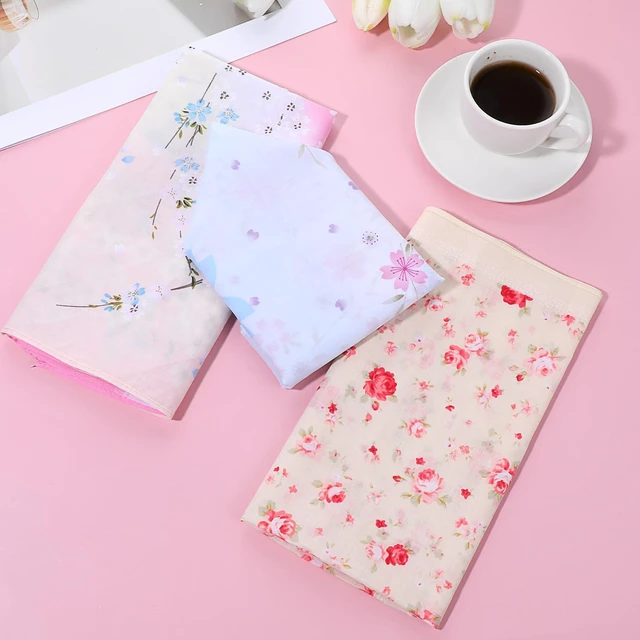Alt view image 4 of 7 - Giantree 3 Pcs Ladies Printing Floral Handkerchiefs, Women Floral Square Towel, 18" Pocket Square Towel, Cotton Women's Handkerchiefs Embroidery Ladies' Vintage Floral Handkerchiefs for Wedding Party