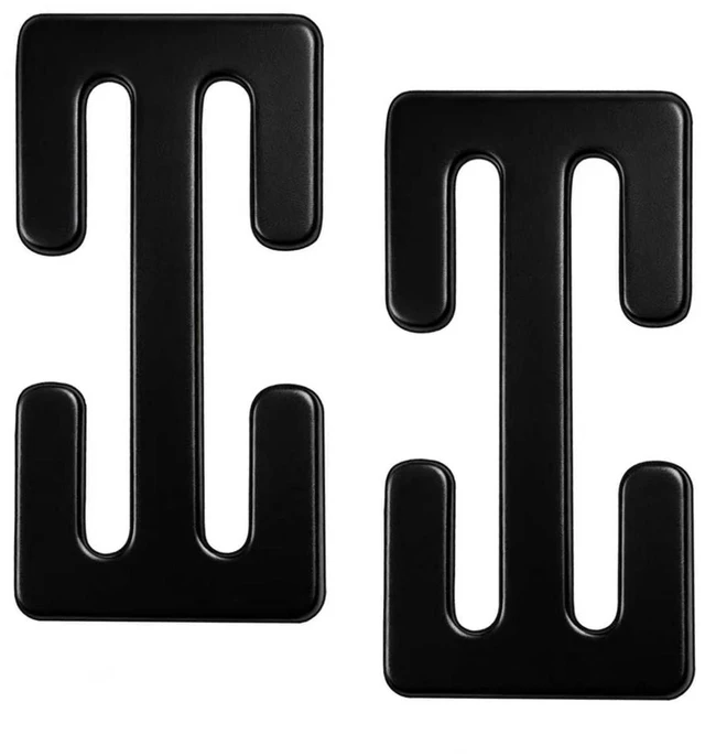 Main image of Stainless Steel E-Clips, Universal Strap Buckle for Backpacks, Pet Leashes & Camping Gear, 2-Pack Lightweight Anti-Rust & Anti-Slip Webbing Retainers for Travel, Hiking & Daily Use