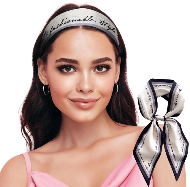 Alt view image 3 of 7 - Sumolux Head Hair Scarf for Women Neck Purse Bag Handbags Scarf Like Silk