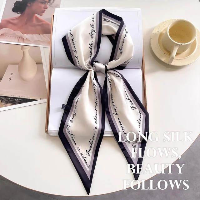 Alt view image 5 of 7 - Sumolux Head Hair Scarf for Women Neck Purse Bag Handbags Scarf Like Silk