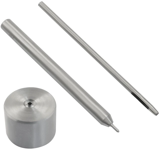 Main image of Eyelet Punch Die Tool Set, 2 mm Grommet Eyelet Setter | Hollow Punch Tool, For Leather, Clothes, Handbag, Fabric, Curtain, DIY Craft