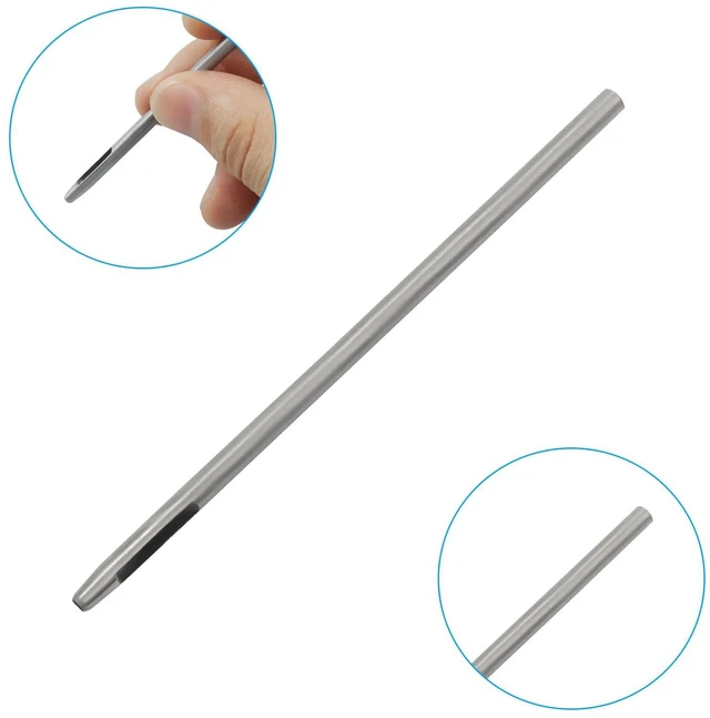 Alt view image 3 of 5 - Eyelet Punch Die Tool Set, 2 mm Grommet Eyelet Setter | Hollow Punch Tool, For Leather, Clothes, Handbag, Fabric, Curtain, DIY Craft