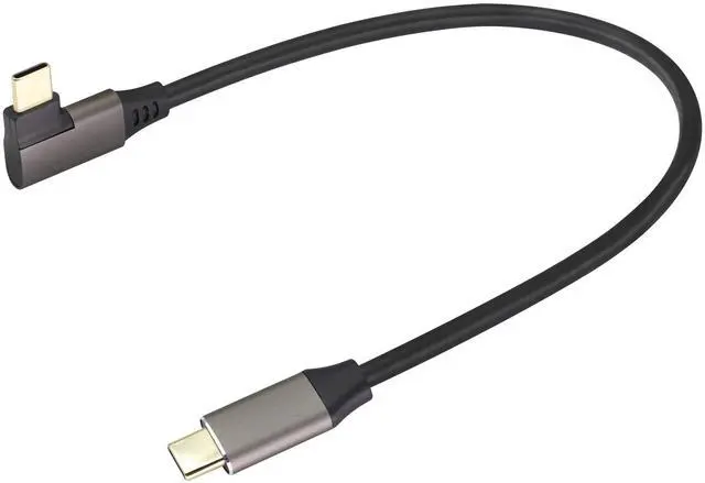 Main image of 90 Degree USB 3.1 Type c to Type C Cable 60W&3A Right & Left Angled 3.1 USB Type C Male Extension Cable Supports Charging,Data,Audio,Video Cable for Laptop&Tablet&Mobile Phone.(0.3M/1Ft)
