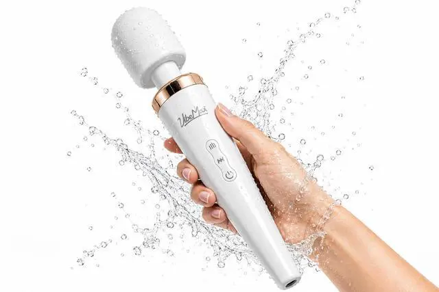 Alt view image 3 of 7 - Rechargeable Handheld Wand Massager Powerful Deep Tissue Muscle Therapy Device with Soft Silicone Head, Multi-Speed Vibrations, Quiet, Portable for Back, Neck, Shoulders & Body