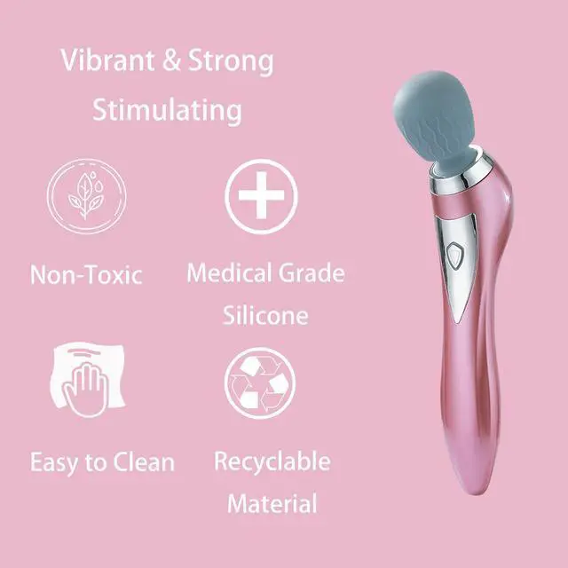 Alt view image 3 of 6 - Personal Handheld Vibrating Massager-Cordless Full Body Massager, Electric Massager for Face Neck Back Shoulder Waist Leg Feet, Portable 5 Mode Vibration Massager for Women Men