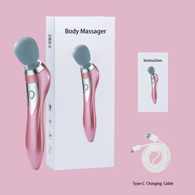 Alt view image 5 of 6 - Personal Handheld Vibrating Massager-Cordless Full Body Massager, Electric Massager for Face Neck Back Shoulder Waist Leg Feet, Portable 5 Mode Vibration Massager for Women Men