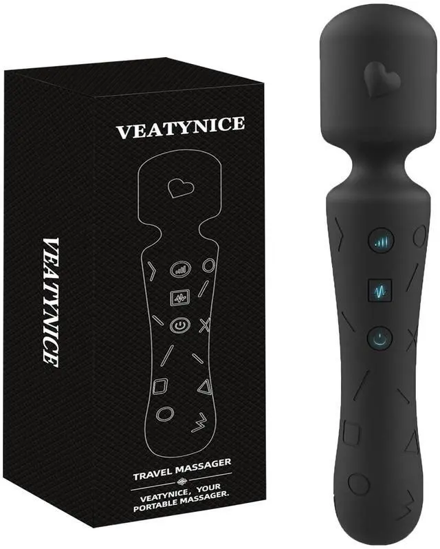 Main image of Handheld Mini Massager - 21 Massage Mode, Cordless Portable USB Rechargeable Massager, Relieves Muscle Aches for Sports Recovery & Daily Use, for Back, Neck, Shoulder Relief