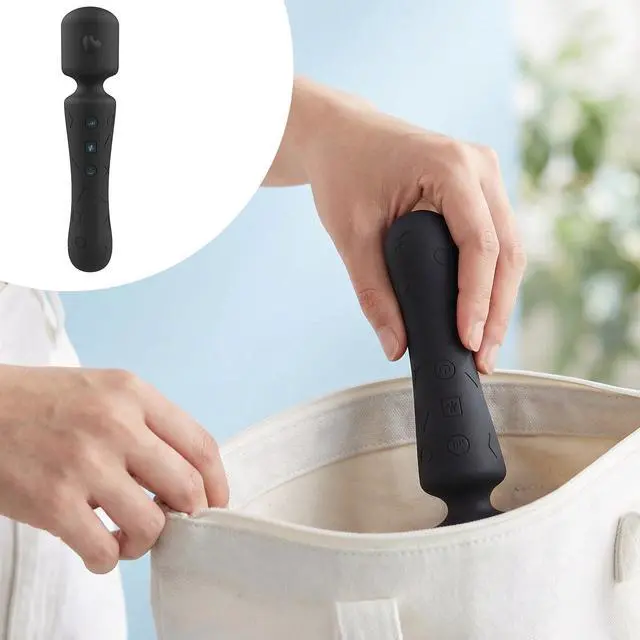 Alt view image 6 of 6 - Handheld Mini Massager - 21 Massage Mode, Cordless Portable USB Rechargeable Massager, Relieves Muscle Aches for Sports Recovery & Daily Use, for Back, Neck, Shoulder Relief