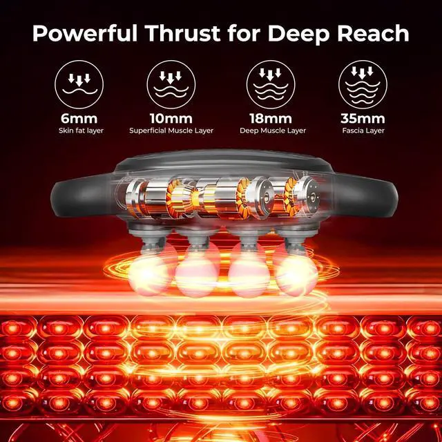 Alt view image 2 of 7 - 16 Head Massage Gun, Deep Tissue Percussion Massager for Athlete with 9 Modes & 9 Speeds, Portable & Quiet Handheld Electric Muscle Massager for Back, Neck and Shoulder
