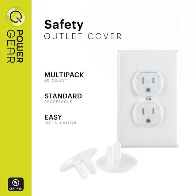 Alt view image 3 of 7 - Electrical Outlet Baby Proof Covers, 30 Pack, Clear | Secure Outlet Plugs for Baby Proofing & Child Proofing, Reusable, Durable Plastic, Tamper Resistant