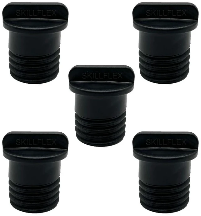 Main image of Light Socket Safety Cap Plugs for String Lights, Covers for Recessed and Standard Light Sockets, (5)