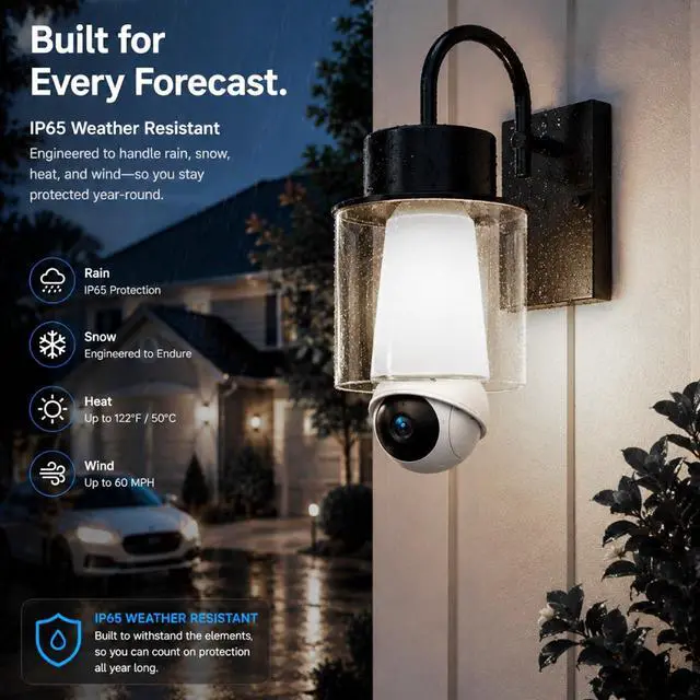 Alt view image 7 of 7 - Light Bulb Security Camera, 5G&2.4GHz WiFi Light Bulb Cameras Wireless Outdoor Indoor, 2 in 1 Lightbulb Camera for Home Security, 2K HD Color Night Vision, Smart AI Motion Detection, 911 Emergency