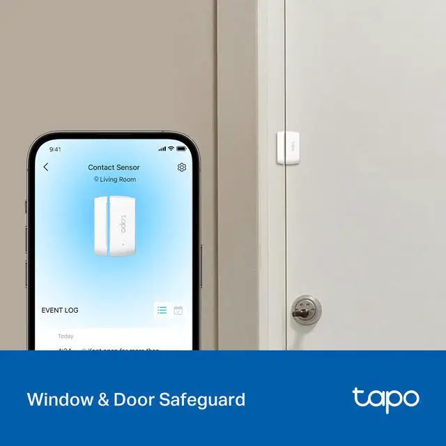 Alt view image 3 of 7 - Door Sensor Starter KIT, Matter Compatible, 3X Smart Door Window Contact Sensor and 1x Smart Hub with Built-in Chime, Smart Automation, Real-Time Notification, T31 KIT