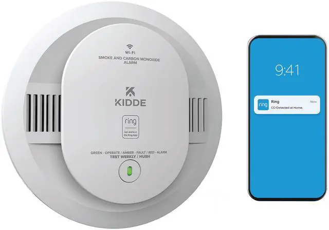 Main image of Smart Smoke & CO Detector with Ring, AA Battery, RGCUDR-RW | Ring App Enabled, Wireless Interconnect Capability, Voice Alerts, Smoke & Carbon Monoxide Detection for Homes & Apartments