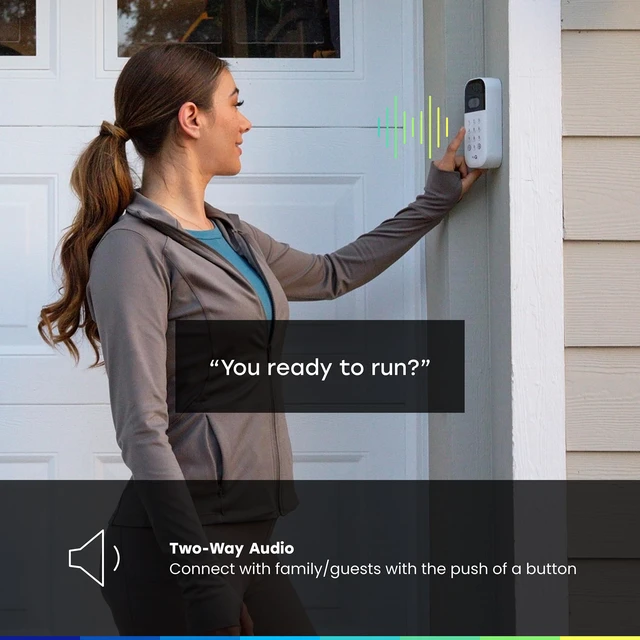 Alt view image 5 of 7 - myQ Smart Garage Door Video Keypad with Wide-Angle Camera,Customizable PIN Codes,and Smartphone ControlTake Charge of Your Garage Access Works with Chamberlain, LiftMaster and Craftsman openers,White