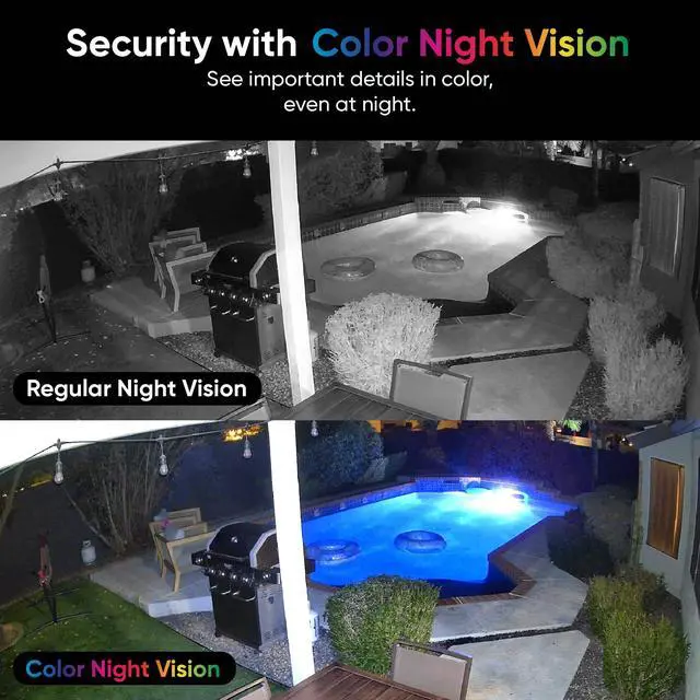 Alt view image 5 of 7 - Cam v4 (Latest Model), 2.5K AI Security Camera, Indoor/Outdoor Cameras for Home Security, Baby Monitor & Pet Camera, Vibrant Color Night Vision, No Subscription Required