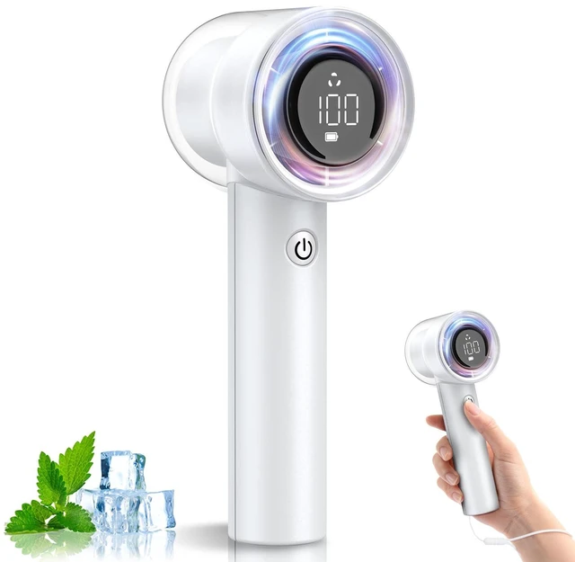 Main image of 15000RPMPortable Handheld Turbo Fan, 1-100 Speed,Ultra High-speed,Personal Hand Held Travel Fans,5000mAh Battery Rechargeable Mini Fans,Digital Display,Small Pocket Fan for Summer Essential Gift