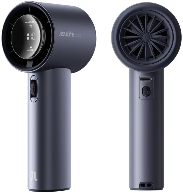 Main image of Handheld Fan Pro1S - Next-Gen Airflow: Up to 12H Runtime | Pearlescent ABS-Elegant Strength,1-100 Speed Scroll Wheel, 3600mAh-Portable Fan for Travel, Gifts for Women Men(Stellar Blue)