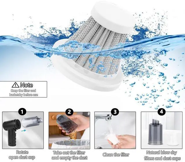 Alt view image 7 of 7 - Handheld Car Vacuum Cleaner, 4-in-1 Handheld Cordless Vacuum with 22000Pa Suction, Lightweight, Rechargeable Portable Lightweight dust Catcher for Home Car Carpet Stairs Pet Hair Deep Cleaning