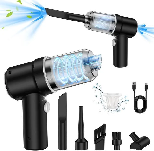 Main image of Handheld Cordless Car Vacuum, 3 in 1 Cleaner & Air Duster Blower & Hand Pump, 9000Pa High Power Mini Portable Dry Vacuum With LED Light for Car, Home, Pet