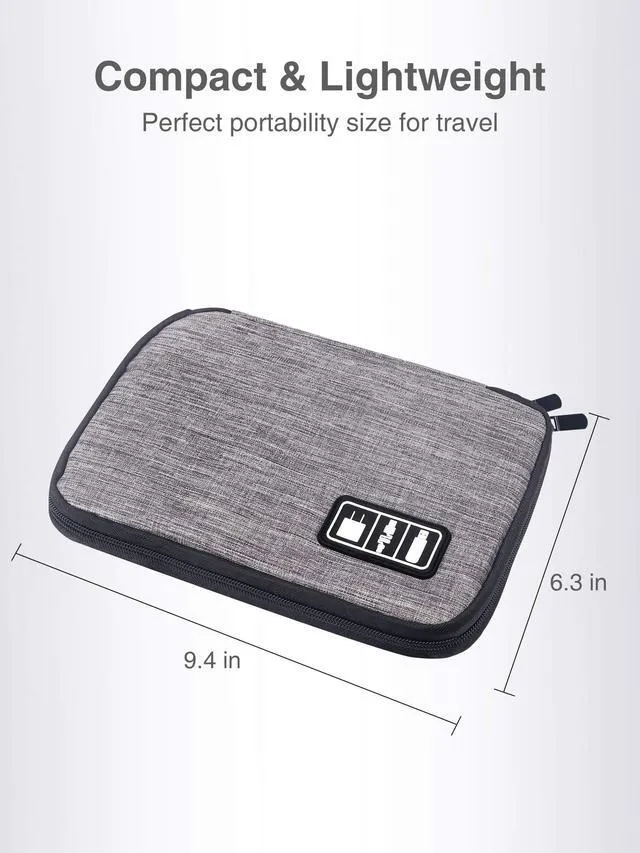 Alt view image 4 of 7 - Cord Organizer Bag, Travel Cable Organizer Bag, Electronic Organizer Travel Case for Chargers and Cords, Tech Bag & Charger Case, Flying Essentials for Electronics Items/USB,etc