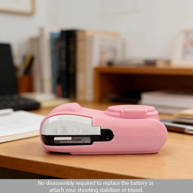 Alt view image 5 of 7 - Case for Kodak PIXPRO FZ45 Camera, Kodak FZ45 Accessories - Pink | Kodak FZ45 Cover, Soft Silicone Protective Case, Anti-Scratch Shell with Removable Lens Cover, 2 Screen Protectors
