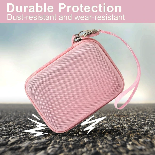 Alt view image 5 of 7 - Digital Camera Case for CAMKORY, Camera Pouch for KODAK Pixpro -Pink | for Lecran/for VAHOIALD Point and Shoot Camera, Hard Carrying Case with Mesh Pocket, Compact for Vlogging, Travel and Storage