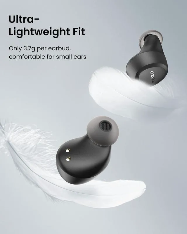 Alt view image 7 of 7 - A1 Wireless Earbuds Bluetooth 5.3 Light Weight in Ear Headphones | IPX5 Waterproof,2 Mics for AI Calls,Immersive Premium Sound Bass Headset with Charging Case,32 EQ via App Black