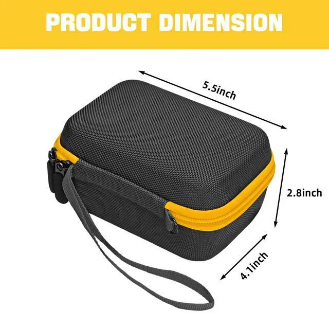 Alt view image 4 of 7 - Carrying Case for KODAK PIXPRO WPZ2 Rugged Waterproof Digital Camera Bag | Underwater 1080P Full HD Photography Camera Case with Mesh Pocket for USB Cable, Battery & Adapter, Blackyellow(Case Only)