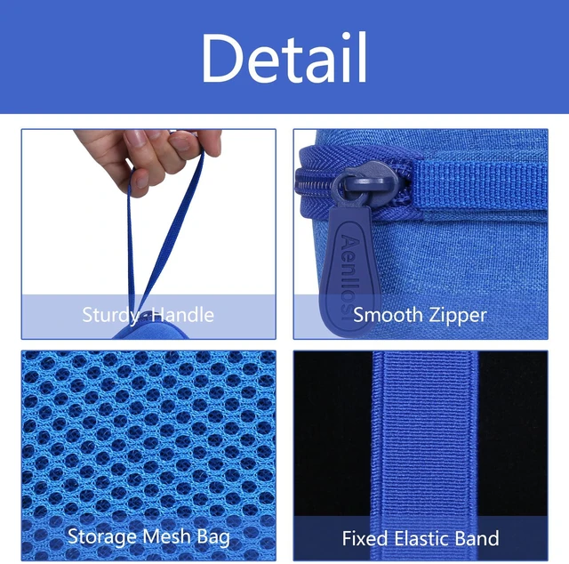 Alt view image 2 of 7 - Hard Case for Kodak PIXPRO WPZ2 Rugged Digital Camera, Blue | EVA case for Kodak Waterproof Video Camera, Water-resistant, Dust-resistant design, Elastic retention strap, Case only