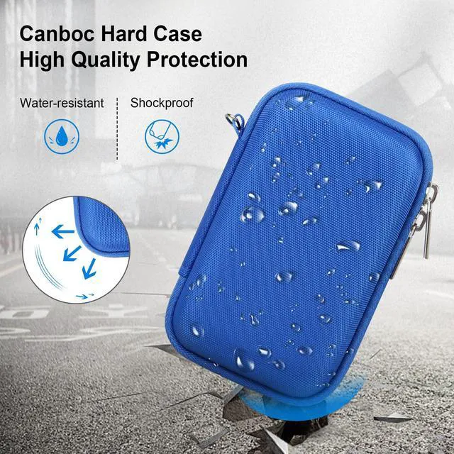 Alt view image 4 of 7 - Carrying Case for Kodak PIXPRO WPZ2 Rugged Waterproof Digital Camera | WPZ2 Underwater Photography Camera Bag, Mesh Pocket fits USB Cable, Battery, Adapter, Blue (Case Only)