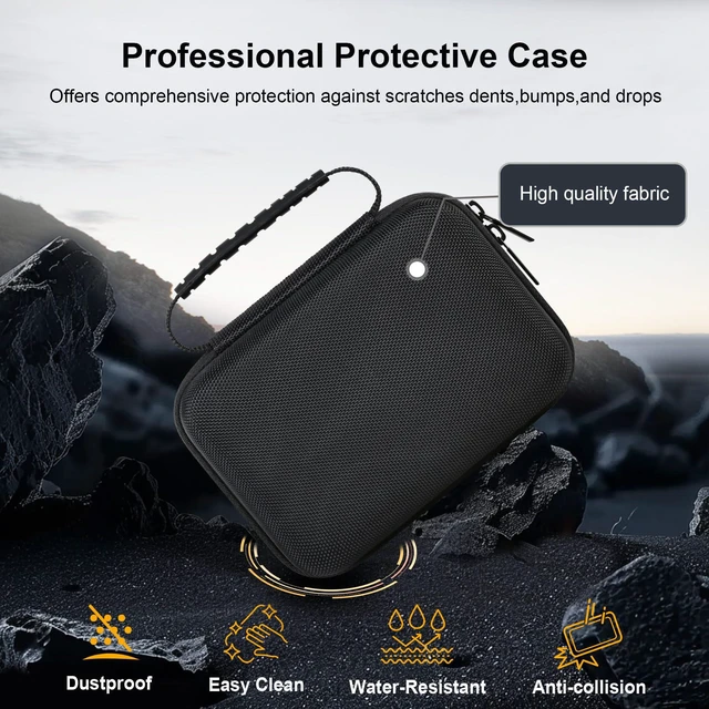 Alt view image 6 of 7 - Camera Case for KODAK PIXPRO AZ405/AZ425/AZ255/AZ401/AZ528 Digital Camera, Vlogging Camera Hard Carrying Case Protective Travel Bag, Mesh Pocket for Battery, SD Card and USB Cable, Black
