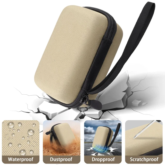 Alt view image 6 of 7 - Hard Carrying Case for KODAK PIXPRO C1 Friendly Zoom Digital Camera | Protective Storage Box, Portable Carrying Box, Shockproof, Anti-crush, Mesh Pocket, Compact & Lightweight, Brown Case