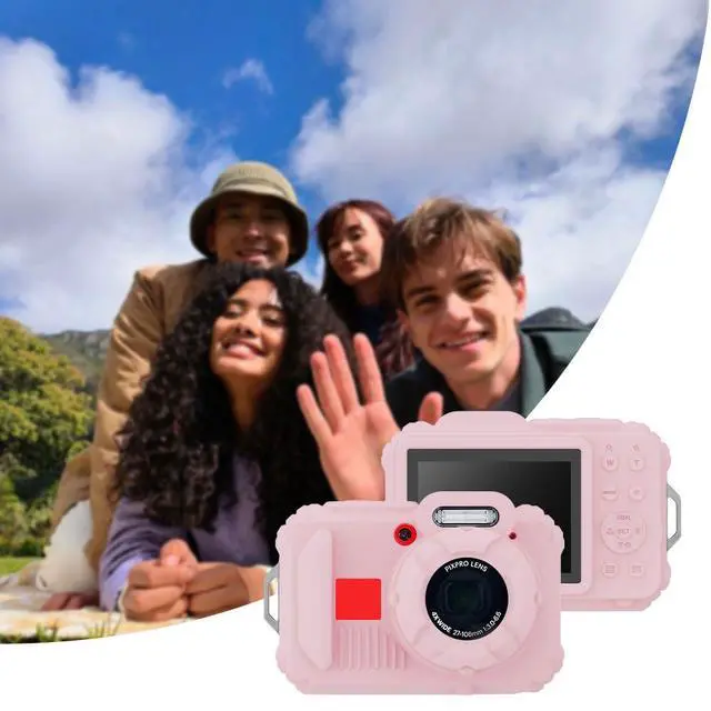 Alt view image 3 of 6 - Silicone Case for Kodak pixpro wpz2 Digital Camera with 2PCS Screen Protector and Lanyard - Pink