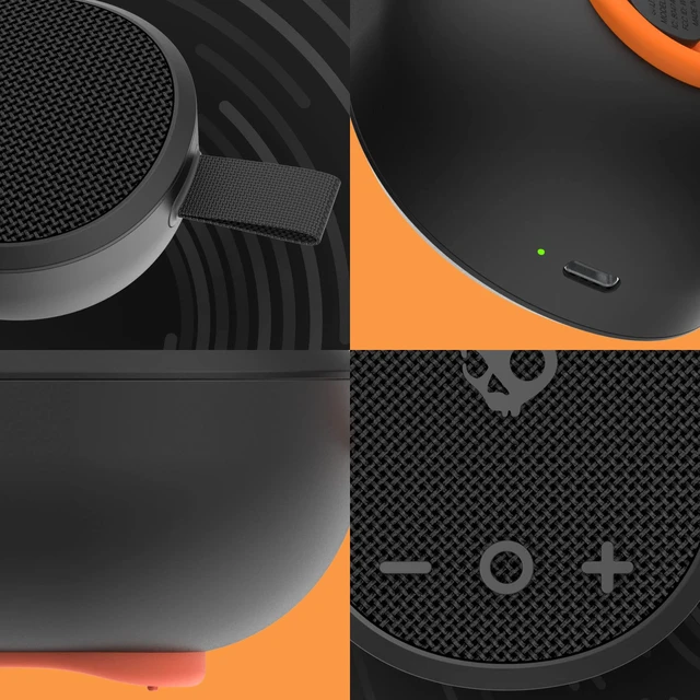 Alt view image 6 of 7 - Ounce Wireless Bluetooth Speaker - IPX7 Waterproof Mini Portable Speaker with 16 Hour Battery, Downward Firing Passive Radiator, and Ballistic Nylon Carry Strap