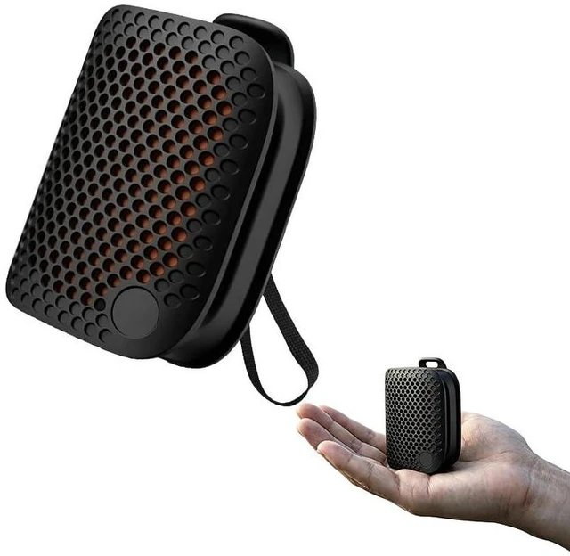 Main image of Mini Wearable Bluetooth Clip On Speaker IPX5 WaterproofBlack-1Set | Portable Wireless Personal Speakers | TWS Stereo Sound | Magnetic Clip | Pocket Speaker for Work Travel Gift