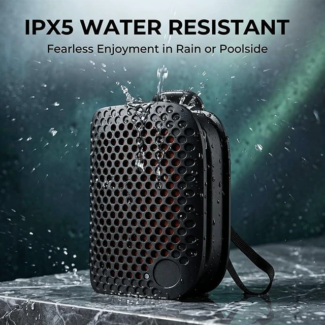 Alt view image 4 of 7 - Mini Wearable Bluetooth Clip On Speaker IPX5 WaterproofBlack-1Set | Portable Wireless Personal Speakers | TWS Stereo Sound | Magnetic Clip | Pocket Speaker for Work Travel Gift