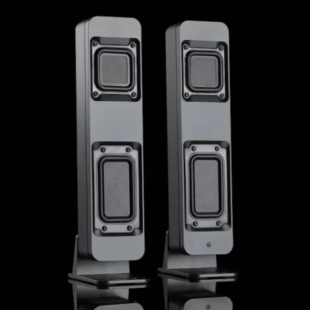 Alt view image 4 of 5 - BMR1 V2 Nearfield Monitors Compact Desktop Speakers Black | BMR Drivers, Bluetooth & Analog Connectivity, Wide Soundstage, Wired/Wireless Powered Speakers for PC & Home Audio