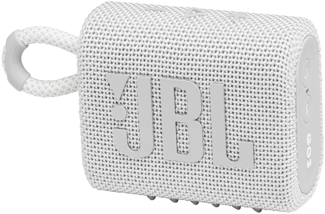 Main image of Go 3 - Portable Mini Bluetooth Speaker, big audio and punchy bass, IP67 waterproof and dustproof, 5 hours of playtime, speaker for home, outdoor and travel (White)