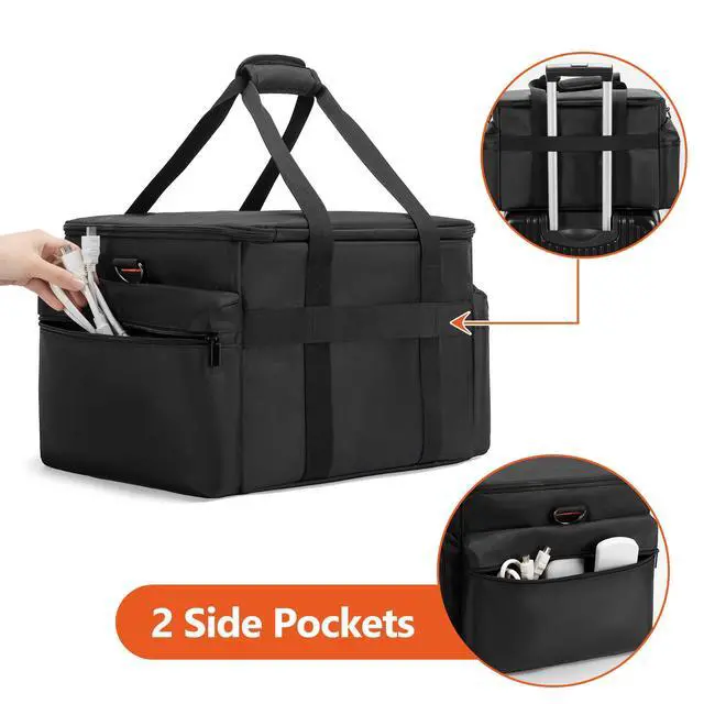 Alt view image 4 of 7 - DJ Cable File Bag with Adjustable Dividers, 15.6'' Laptop Sleeve | Travel Musicians Gig Organizer Bag for DJ Gear , Music equipment and Accessories
