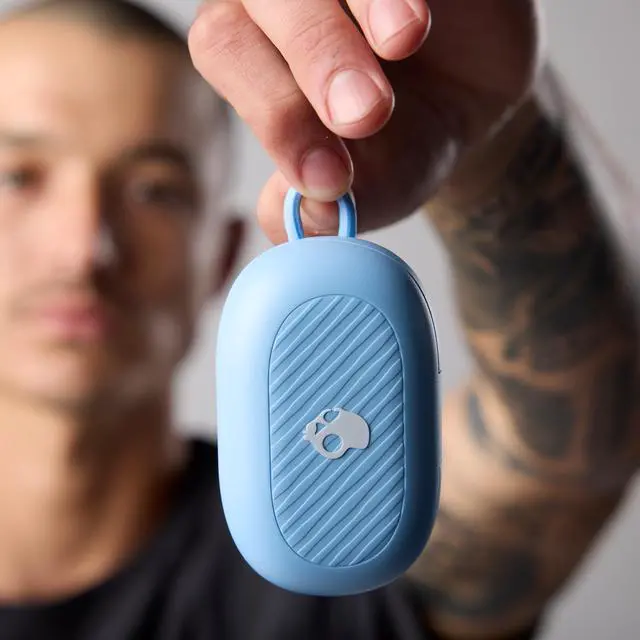 Alt view image 5 of 7 - Push Play Active Wireless Earbuds - Preppy Blue | In-Ear Hanger, Bluetooth, Noise Isolating 58 Hours Battery, Sweat and Water Resistant, Microphone, Running Outdoors, Exercise