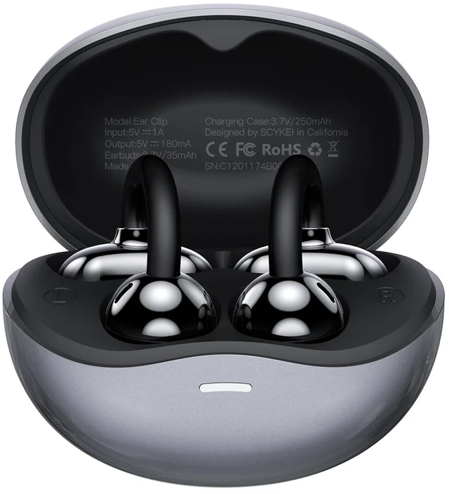 Main image of Clip on Ear Headphones OWS Hanging Earphones Ear Clip Wireless Earbuds AI Translation Earbuds Real Time,165 Language Translator Earbuds for Travel Learning Suitable for Small Ears and Eyeglass Wearers