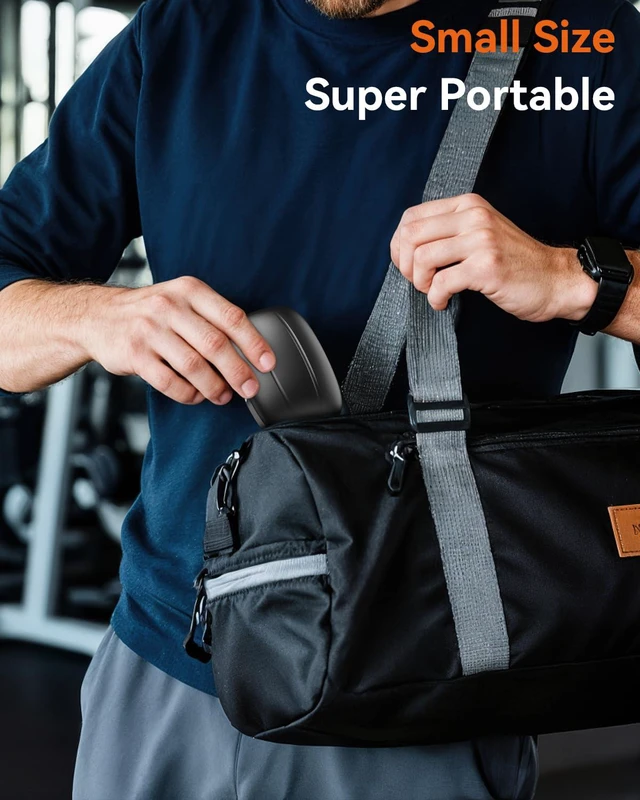 Alt view image 5 of 7 - Wireless Earbuds, Sports Bluetooth 5.4 Headphones, Ear Buds with ENC Noise Canceling Mic, 80Hr Playtime Earphones, Palm-Sized, LED Power Display, IPX7 Waterproof Headset for Workout Running, Carbon
