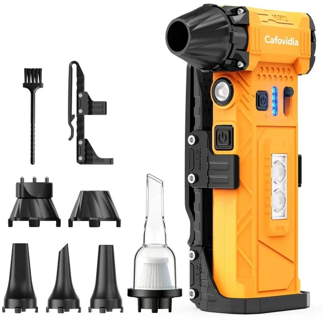 Main image of Electric Air Duster, Compressed Air Duster, 200g Thrust | 180000RPM Brushless, 8000mAh Rechargeable Battery, Stepless Adjustable,Cordless Air Blower & Vacuum for PC,Car&Outdoor
