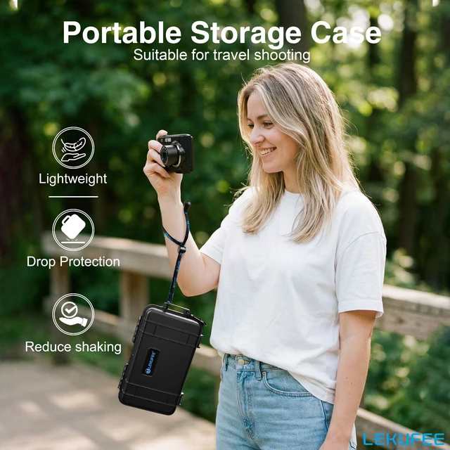 Alt view image 5 of 7 - Waterproof Hard Case for Kodak PIXPRO FZ55 / FZ45 Camera | IP67 Waterproof,Custom Foam Insert,Protective Case for Kodak PIXPRO FZ55 Accessories