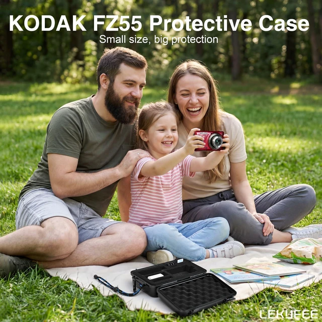 Alt view image 7 of 7 - Waterproof Hard Case for Kodak PIXPRO FZ55 / FZ45 Camera | IP67 Waterproof,Custom Foam Insert,Protective Case for Kodak PIXPRO FZ55 Accessories
